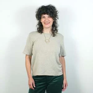 Velouria BoutiqueDakota 100% Hemp Cropped Tee - Canvas 5 Velouria BoutiqueDakota 100% Hemp Cropped Tee - Canvas - Image 3