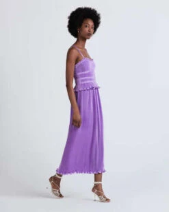 Derek LamBrisha Pleated Cami Dress - Lavender -CYNTHIA Clothing Shop Derek Lam Brisha Pleated Cami Dress Lavender 20230714184626