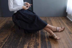 Marc Le BihanDouble Layer Linen Skirt - Black -CYNTHIA Clothing Shop Double Layer Linen Skirt Black 20220513203847 2