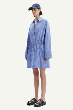 SAMSØE SAMSØE Samsøe & SamsøeEdith Dress - Blue/White Stripe -CYNTHIA Clothing Shop Edith Dress 20230607015238