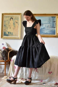 Eliza FaulknerAngelica Dress - Black Linen 14 Eliza FaulknerAngelica Dress - Black Linen -CYNTHIA Clothing Shop Eliza Faulkner Angelica Dress Black Linen 20220429162240 1