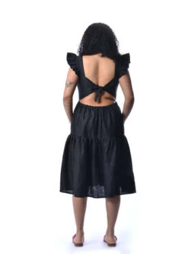 Eliza FaulknerAngelica Dress - Black Linen 20 Eliza FaulknerAngelica Dress - Black Linen -CYNTHIA Clothing Shop Eliza Faulkner Angelica Dress Black Linen 20220429162242