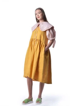Eliza FaulknerBunni Dress - Sunshine Linen -CYNTHIA Clothing Shop Eliza Faulkner Bunni Dress Sunshine Linen 20220429162434 1
