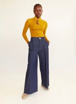 Eliza FaulknerLavoy Pants - Indigo Denim -CYNTHIA Clothing Shop Eliza Faulkner Lavoy Pants Indigo Denim 20211015155449