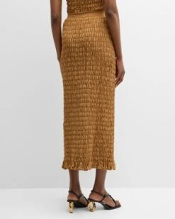 By Malene BirgerEmla Shirred Midi Skirt - Tobacco Brown 9 By Malene BirgerEmla Shirred Midi Skirt - Tobacco Brown -CYNTHIA Clothing Shop Emla Shirred Midi Skirt 20230609025458 3