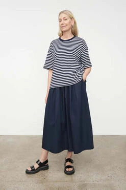 KowtowEveryday Tee - Navy Stripe