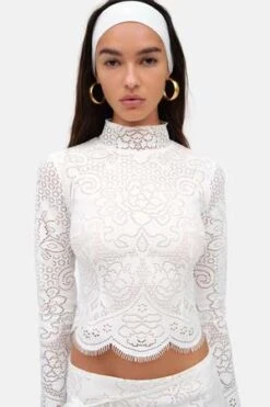 For Love & LemonsEzra Top - White