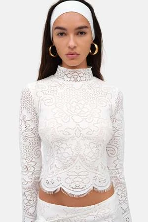 For Love & LemonsEzra Top - White 3 For Love & LemonsEzra Top - White