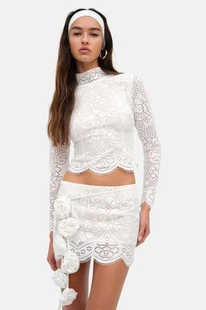 For Love & LemonsEzra Top - White 5 For Love & LemonsEzra Top - White - Image 3