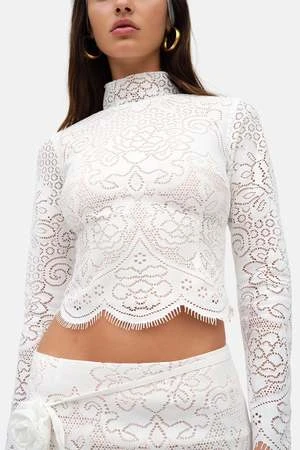 For Love & LemonsEzra Top - White 7 For Love & LemonsEzra Top - White - Image 5