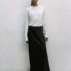 CorderaFLUID ASYMMETRIC SKIRT - Black