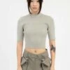 Hyein SeoFOG GREEN KNITTED CROP TOP - Grey 1 Hyein SeoFOG GREEN KNITTED CROP TOP - Grey -CYNTHIA Clothing Shop FOG GREEN KNITTED CROP TOP 20231023034702