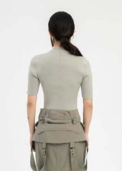 Hyein SeoFOG GREEN KNITTED CROP TOP - Grey -CYNTHIA Clothing Shop FOG GREEN KNITTED CROP TOP 20231023034702 3