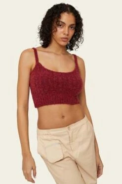 Find Me NowBillie Knit Cami - Cardinal