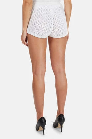 Lucien Pellat-FinetFine Knit Crochet Shorts - White 5 Lucien Pellat-FinetFine Knit Crochet Shorts - White - Image 3