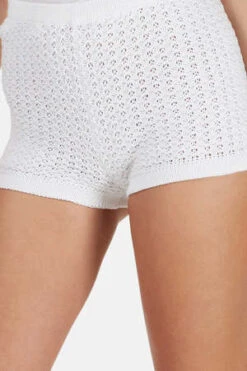 Lucien Pellat-FinetFine Knit Crochet Shorts - White 10 Lucien Pellat-FinetFine Knit Crochet Shorts - White -CYNTHIA Clothing Shop Fine Knit Crochet Shorts White 20220811064625 2