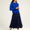 PureCashmere NYCFlared Rib Skirt - Navy -CYNTHIA Clothing Shop Flared Rib Skirt Navy 20220930025223