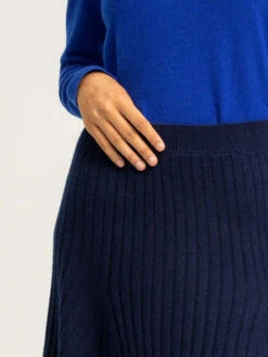 PureCashmere NYCFlared Rib Skirt - Navy 11 PureCashmere NYCFlared Rib Skirt - Navy -CYNTHIA Clothing Shop Flared Rib Skirt Navy 20220930025224 1