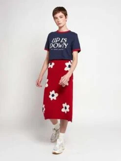 Bobo ChosesFloral Jacquard Pencil Skirt - Burgundy Red 10 Bobo ChosesFloral Jacquard Pencil Skirt - Burgundy Red -CYNTHIA Clothing Shop Floral Jacquard Pencil Skirt 20230823074522