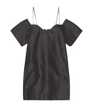 GanniOff-The-Shoulder Mini Dress 3 GanniOff-The-Shoulder Mini Dress
