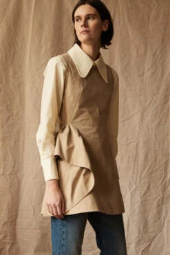 Caron CallahanGeorgia Tunic - Khaki Twill