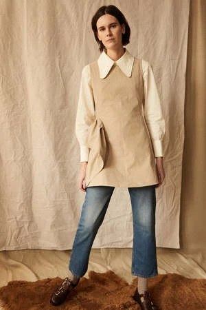 Caron CallahanGeorgia Tunic - Khaki Twill 4 Caron CallahanGeorgia Tunic - Khaki Twill - Image 2