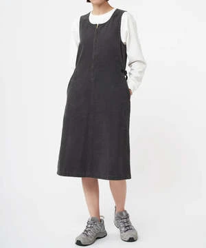 GramicciWAFFLE CORD MID-LENGTH DRESS - FOGGY PINE DYE 3 GramicciWAFFLE CORD MID-LENGTH DRESS - FOGGY PINE DYE