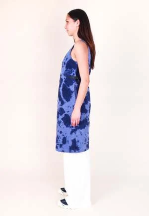 GramicciWaffle Cord Mid-Length Dress - Navy Bleach Dye 7 GramicciWaffle Cord Mid-Length Dress - Navy Bleach Dye - Image 5
