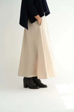 COG The Big SmokeHalo Semi Flare Skirt - Cream -CYNTHIA Clothing Shop Halo Semi Flare Skirt in Cream 20231028214636 1