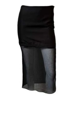 Helmut LangSheer Combination Skirt - Black