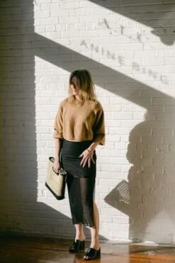 Helmut LangSheer Combination Skirt - Black -CYNTHIA Clothing Shop Helmut Lang Sheer Combination Skirt Black 20230427202229