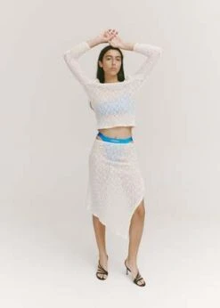 New Products 19 Permanent VacationImpression Lace Skirt - Ivory