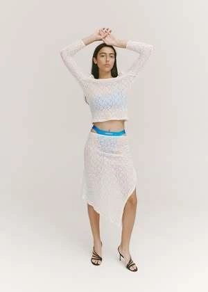 Permanent VacationImpression Lace Skirt - Ivory 3 Permanent VacationImpression Lace Skirt - Ivory