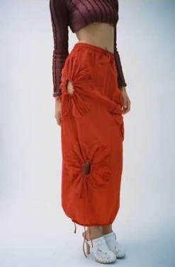 J.KimFlower Skirt - Red 13 J.KimFlower Skirt - Red -CYNTHIA Clothing Shop J Kim Flower Skirt Red 20221116043426