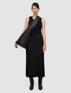 JosephMerino Rib Skirt - Black
