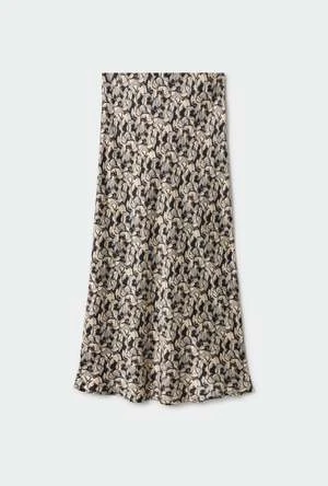 Silk LaundryLong Bias Cut Skirt - Pelicans 4 Silk LaundryLong Bias Cut Skirt - Pelicans - Image 2