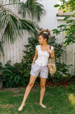 PlanteLaila Shorts - Provence Stripe 9 PlanteLaila Shorts - Provence Stripe -CYNTHIA Clothing Shop Laila Shorts Provence Stripe 20230408044435 2