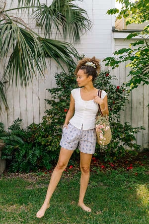 PlanteLaila Shorts - Provence Stripe 6 PlanteLaila Shorts - Provence Stripe - Image 4