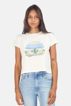 Blue&CreamLampin Tee - Ecru