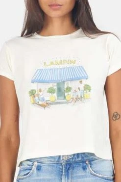 Blue&CreamLampin Tee - Ecru -CYNTHIA Clothing Shop Lampin Tee Ecru 20220811093101 3