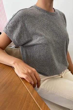 Le Bon ShoppeEase Tee - Mushroom 3 Le Bon ShoppeEase Tee - Mushroom