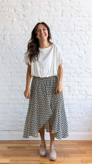 By TogetherLet's Groove Skirt - Black/White 4 By TogetherLet's Groove Skirt - Black/White - Image 2