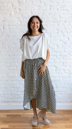 By TogetherLet's Groove Skirt - Black/White