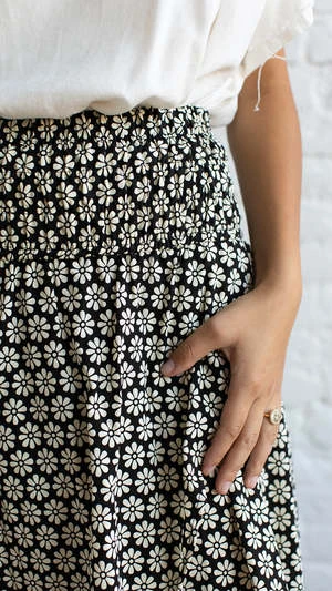 By TogetherLet's Groove Skirt - Black/White 7 By TogetherLet's Groove Skirt - Black/White - Image 5