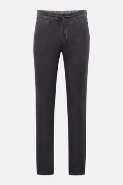 04651/Linen Jogger Pants - Charcoal