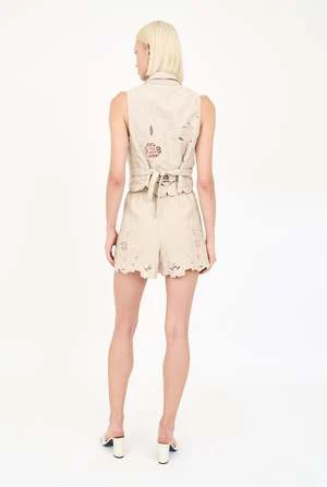 CHRISTY LYNNLola Short - Tan Embroidery 5 CHRISTY LYNNLola Short - Tan Embroidery - Image 3