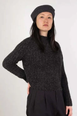 Micaela GregLoop Rib Top - Charcoal Alpaca -CYNTHIA Clothing Shop Loop Rib Top Charcoal Alpaca 20231006170204 3