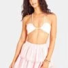 LoveShackFancyRuffle Mini Skirt - Candy Pink