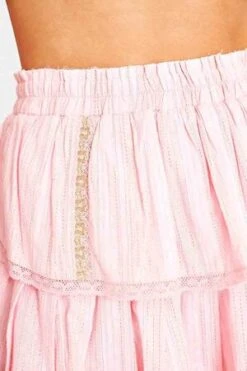 LoveShackFancyRuffle Mini Skirt - Candy Pink -CYNTHIA Clothing Shop LoveShackFancy Ruffle Mini Skirt Candy Pink 20231004115007 1