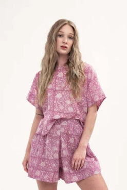 Maelu DesignsFleur Short - Millie Blockprint